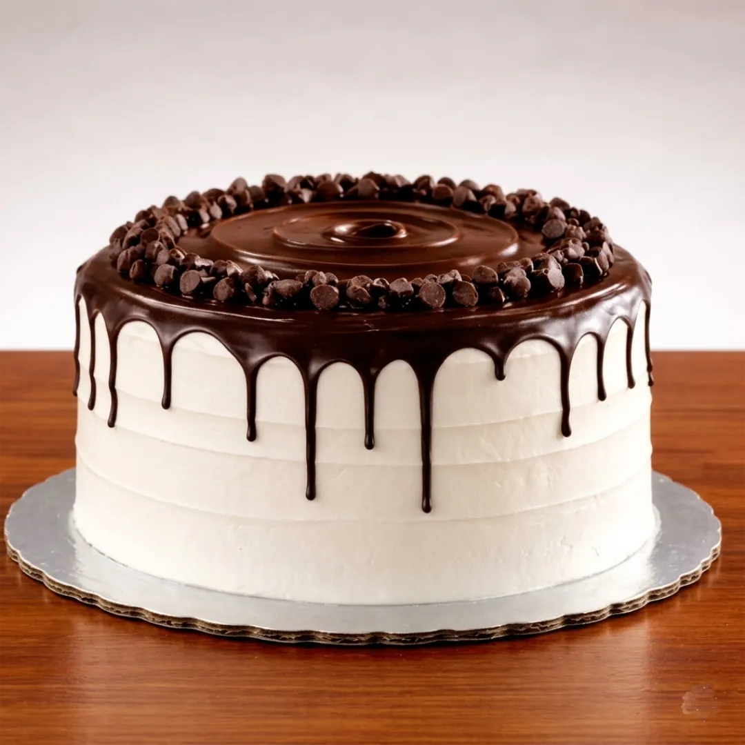 Un pastel Black Velvet tamaño tradicional.