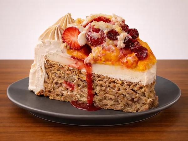 Mostachón de Mango y Fresa - mostachon-mango-slice